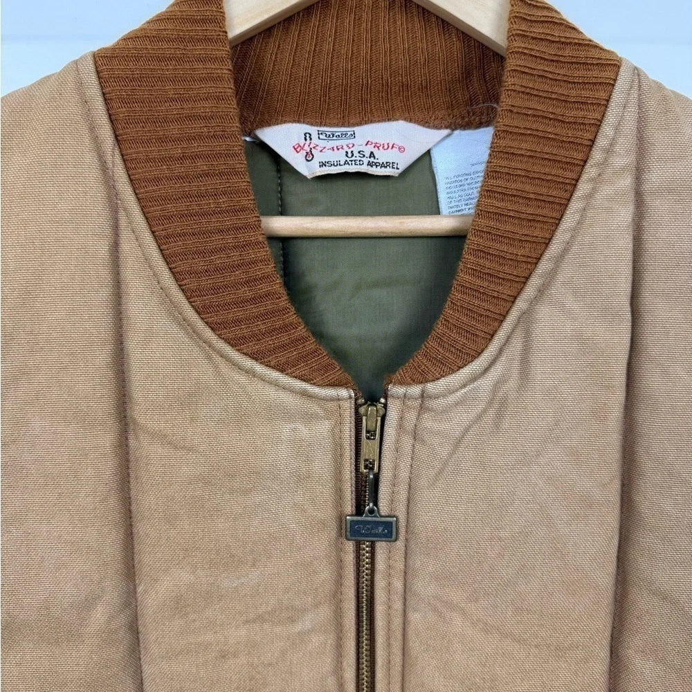 True Vintage Walls Men's Tan Quilted Work Vest